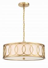 Crystorama 287-GA - Libby Langdon Graham 6 Light Antique Gold Chandelier