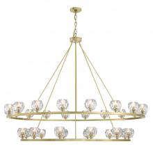 Crystorama ARA-10269-SB - Aragon 30 Light Soft Brass Chandelier