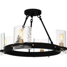 Quoizel GLC1720MBK - Gloucester 4-Light Matte Black Semi-Flush Mount