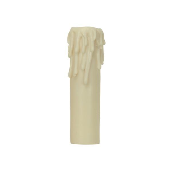 Edison Base Resin Half Drip; Ivory Finish; 1-1/4" Inside Diameter; 1-9/16" Outside Diameter;