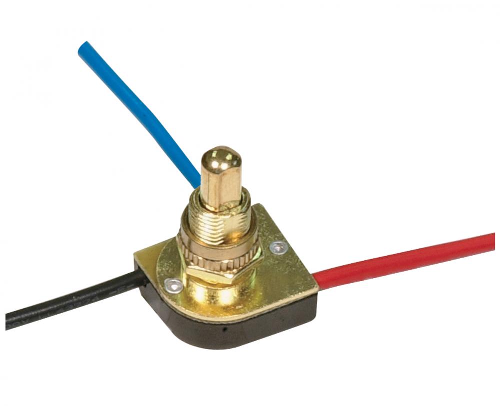 3-Way Metal Push Switch; 3/8 Metal Bushing; 2 Circuit; 4 Position (L-1, L-2, L1-2, Off); 6A-125V,