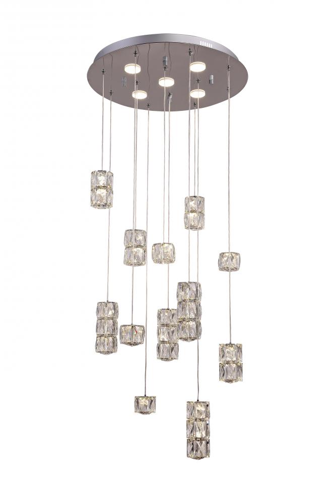 LED Chandelier Chrome