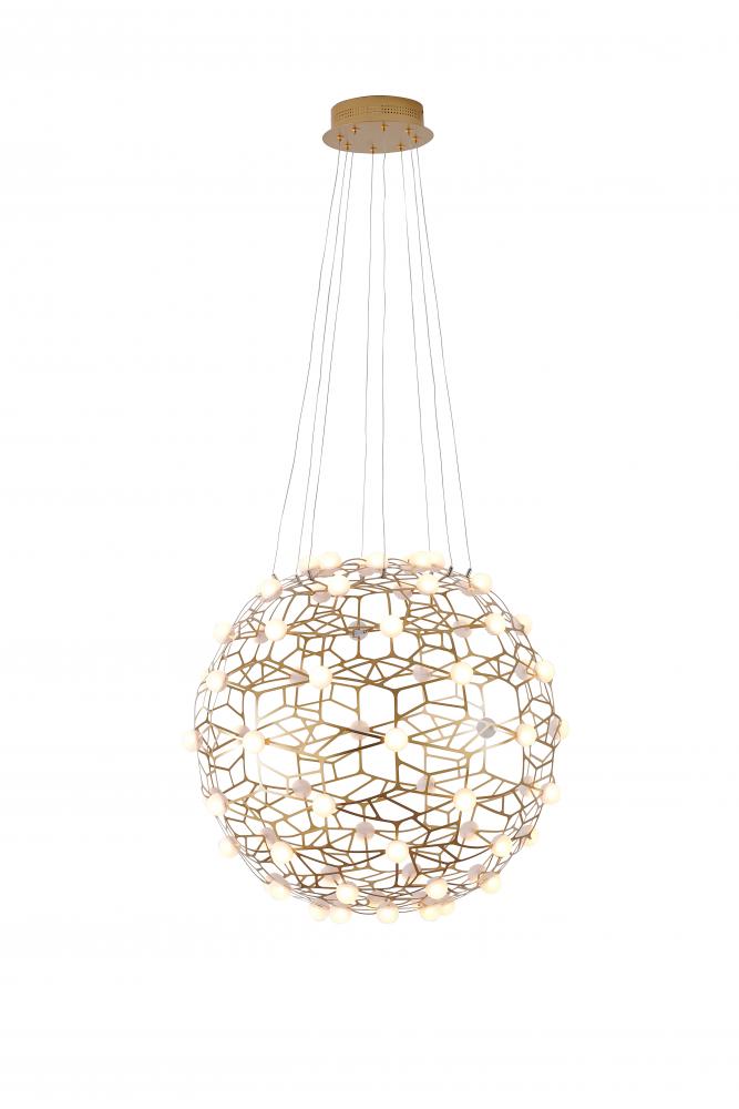 LED Chandelier Gold