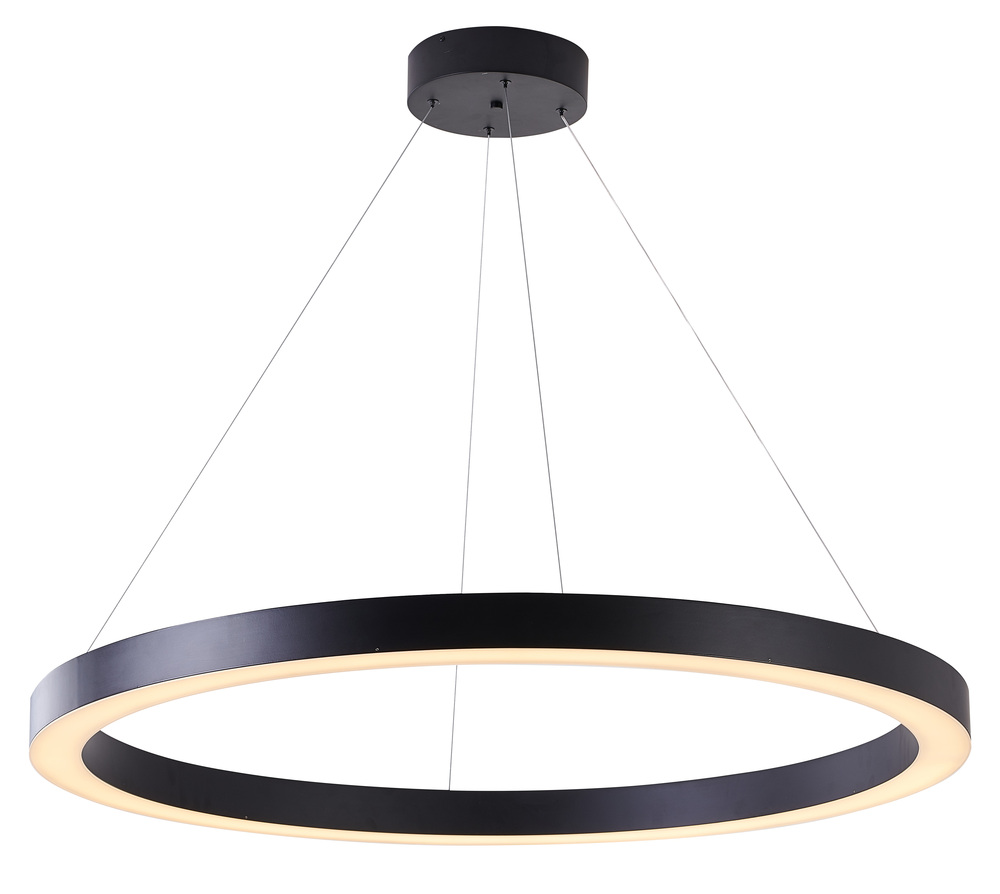 LED Chandelier Matte Black