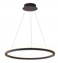 Bethel International FIT31C31C - LED Chandelier Coffee Brown