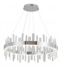 Bethel International FT71C32CR - LED Chandelier Stainless Steel & Crystal