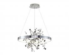 Bethel International GL351C24CH-2 - LED Chandelier Chrome