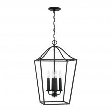 Capital 550641BI - 4-Light Foyer Pendant Lantern in Black Iron