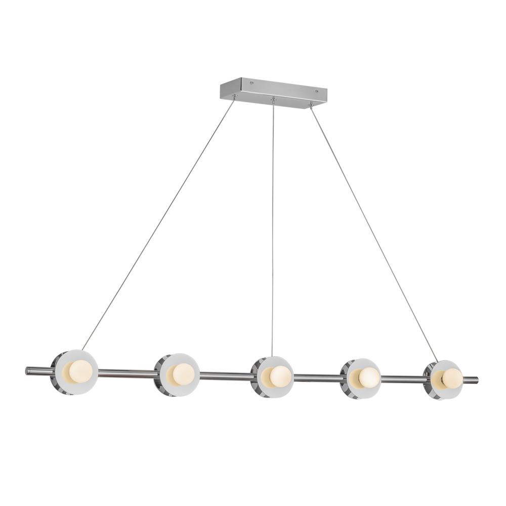 Elixir 48-in Chrome LED Linear Pendant