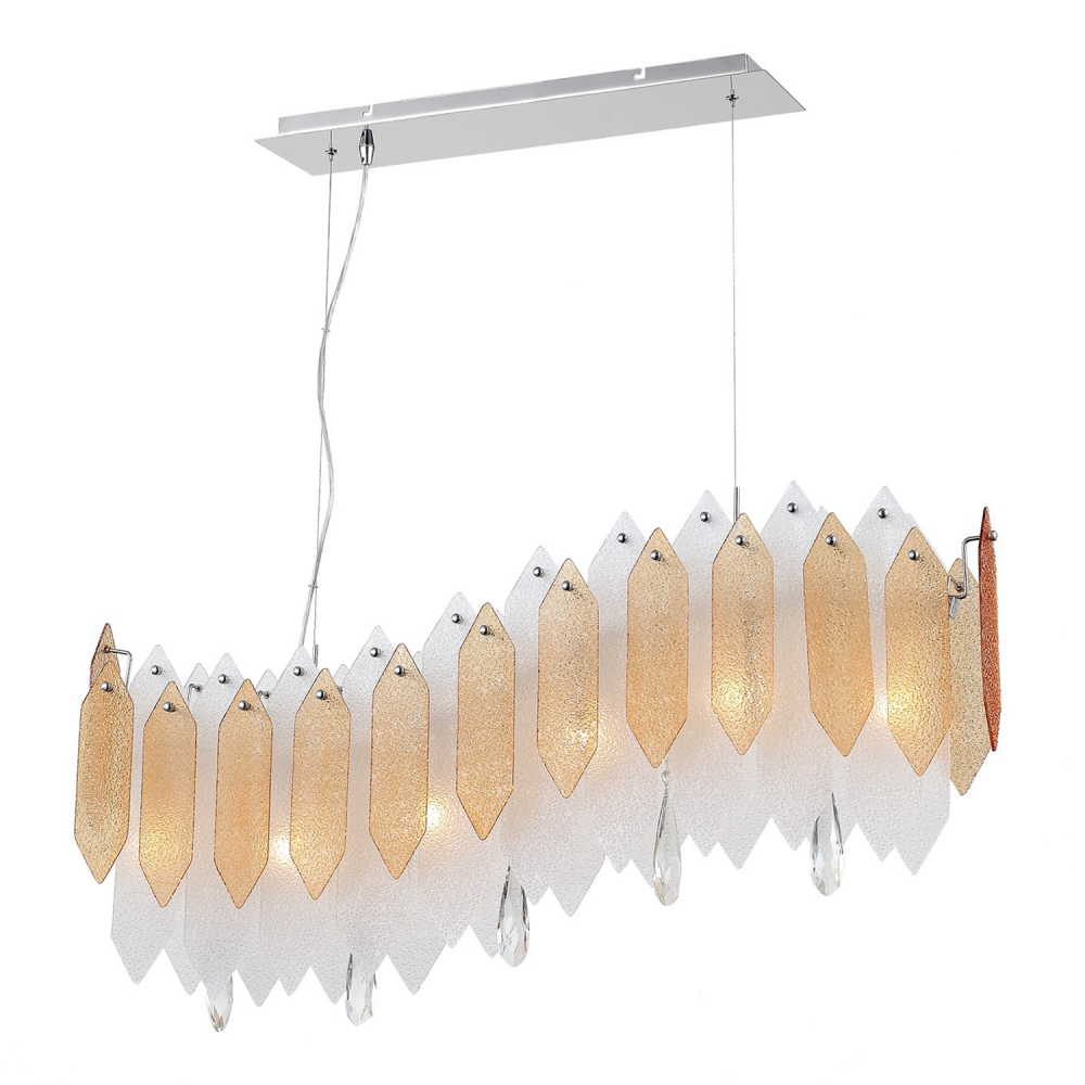 6-Light 40" Linear Chandelier