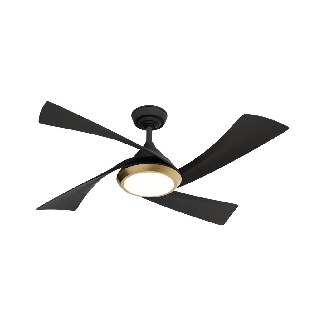 Casablanca 52 in Vespucci ENERGY STAR® Matte BK Damp Rated Ceiling Fan w/ LED Lt Kit