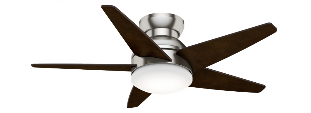 Casablanca 44 inch Isotope Brushed Nickel Low Profile Ceiling Fan with LED Light Kit