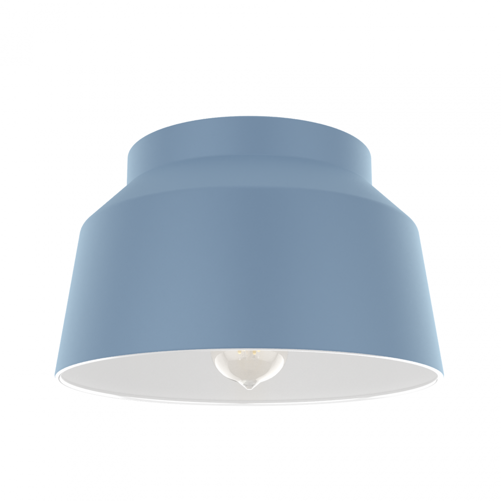 Hunter Cranbrook Indigo Blue 1 Light Medium Flush Mount Ceiling Light Fixture