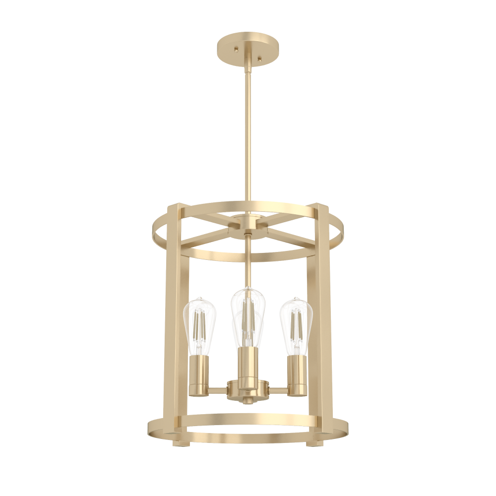 Hunter Astwood Alturas Gold 4 Light Small Chandelier Ceiling Light Fixture