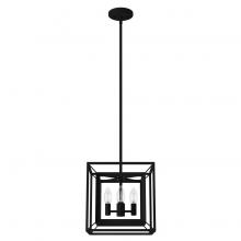 Hunter 19412 - Hunter Doherty Natural Black Iron 4 Light Medium Pendant Ceiling Light Fixture