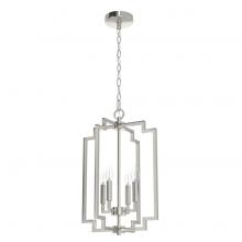 Hunter 19575 - Hunter Zoanne Brushed Nickel 4 Light Pendant Ceiling Light Fixture