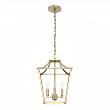 Hunter 19066 - Hunter Laurel Ridge Alturas Gold 4 Light Pendant Ceiling Light Fixture