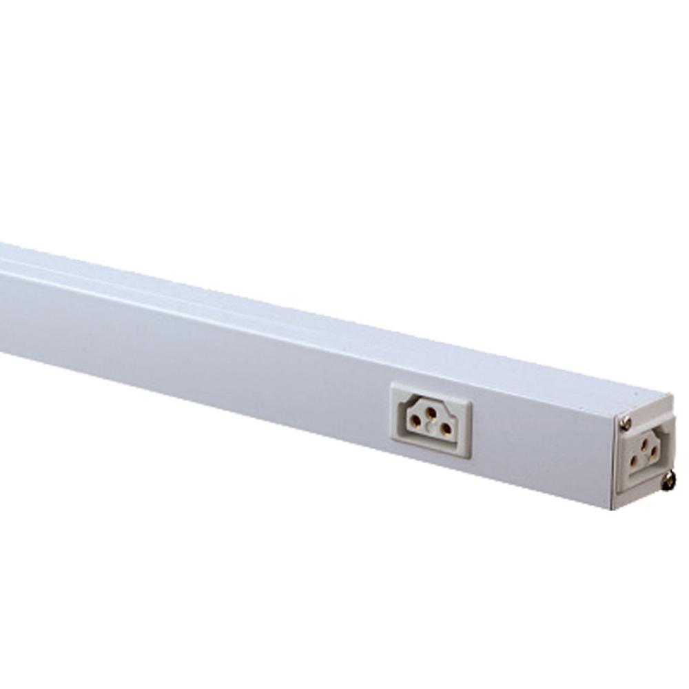 Power Strip with 12 outlets to feed multiple shelf cabinets from a single wall socket.