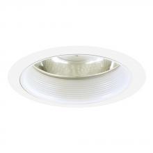 Jesco TM614WHWH - Specular Reflector Step Baffle Recessed Lighting Trim