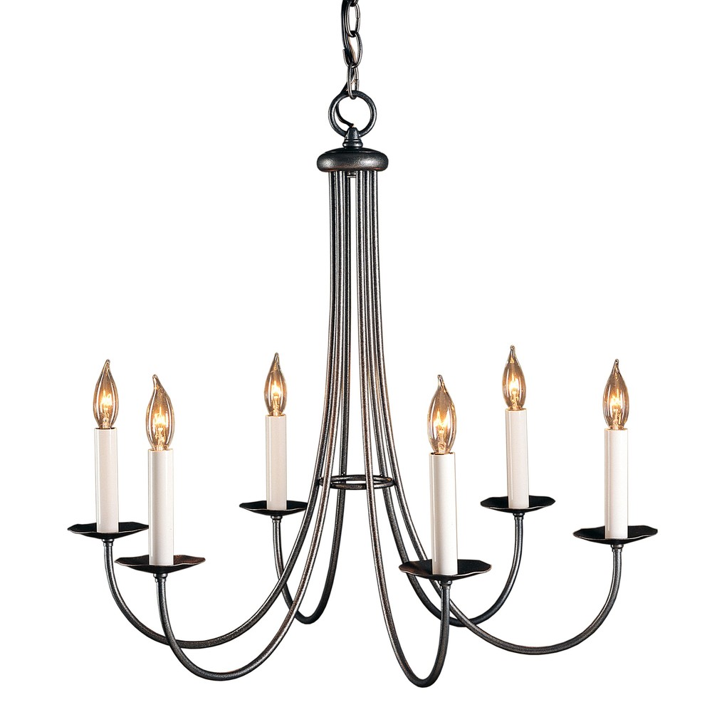 Simple Sweep 6 Arm Chandelier