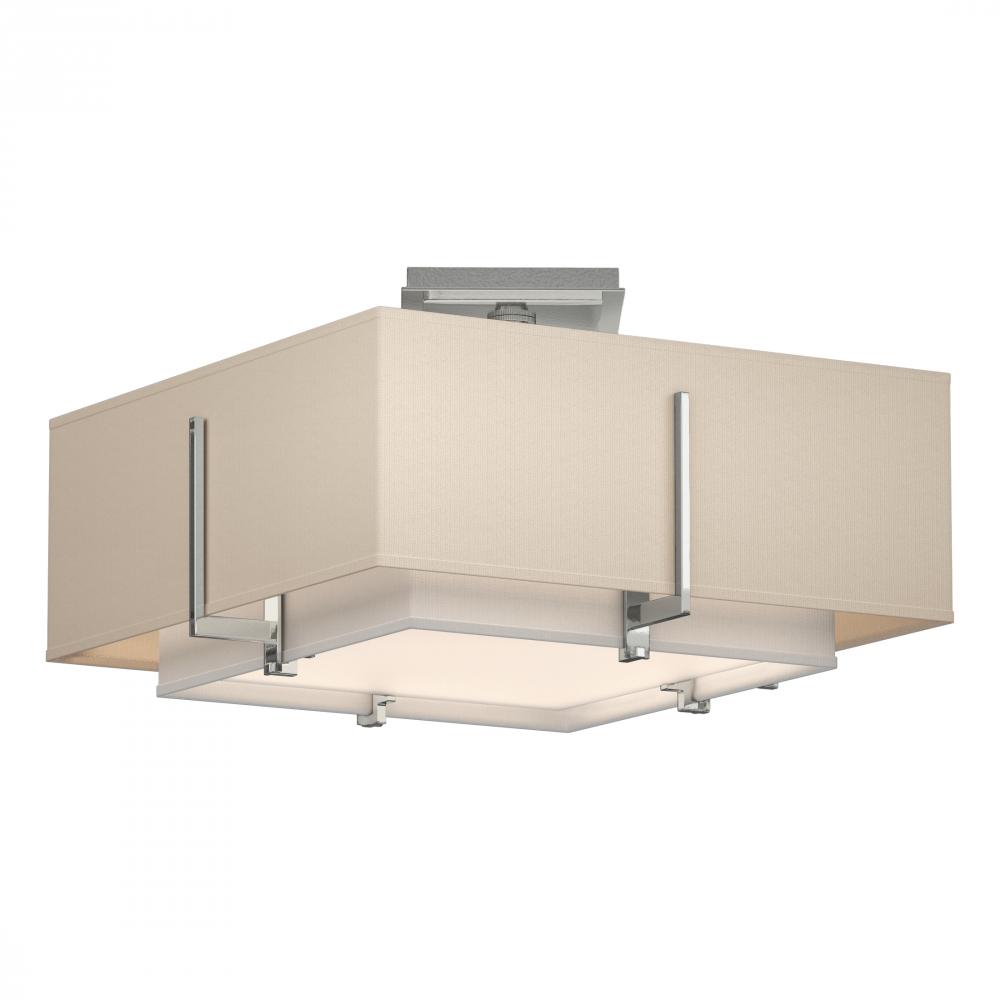 Exos Square Small Double Shade Semi-Flush