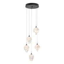 Hubbardton Forge 131137-SKT-LONG-10-WP0754 - Chrysalis 5-Light Small Crystal Pendant