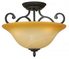 Yosemite Lighting 93821-3VB - Bronze Bowl Semi-Flush Mount