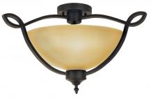 Yosemite Lighting 94221-3VB - Bronze Bowl Semi-Flush Mount