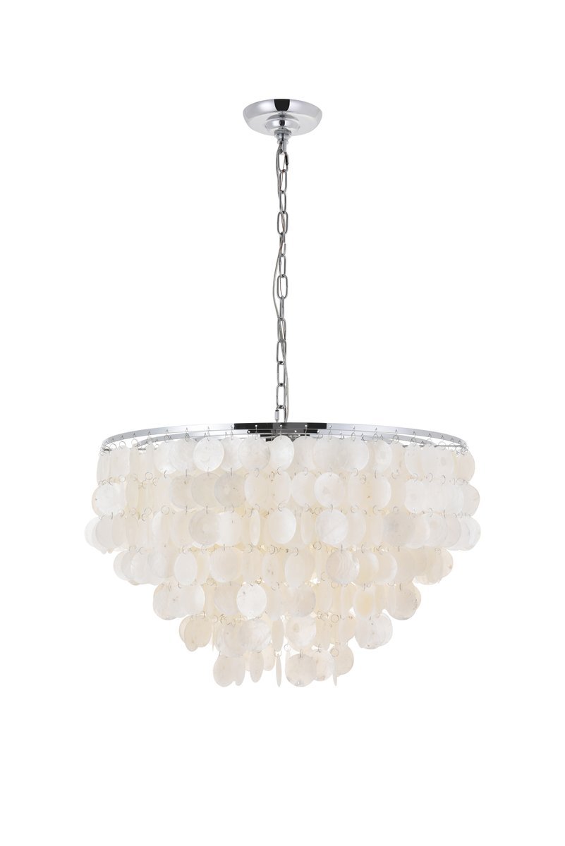 Selene 6 light Chrome Pendant