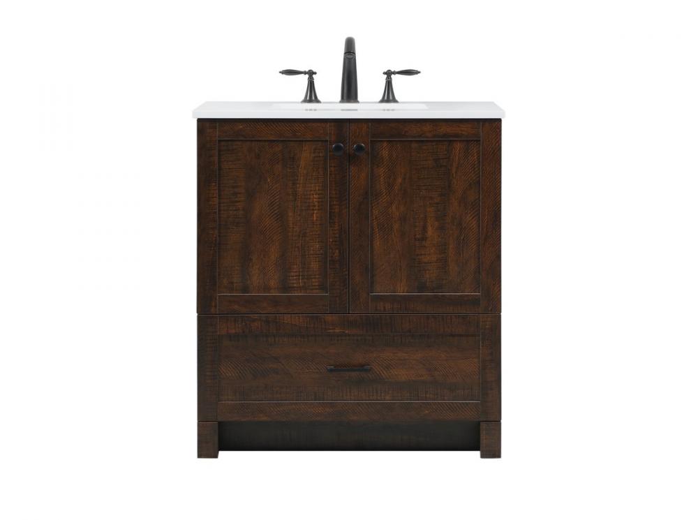 30 Inch Single Bathroom Vanity in Expresso