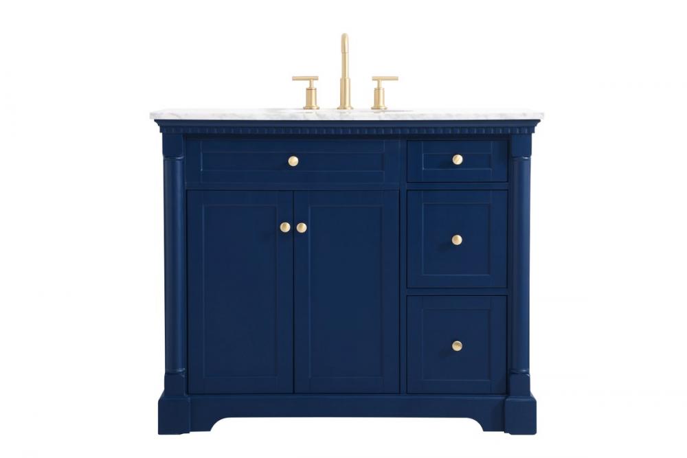 42 inch Single bathroom vanity in  Blue