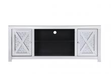 Elegant MF9904 - 59 In. Crystal Mirrored Tv Stand