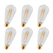 Elegant ST18LED101-6PK - LED ST18 LIGHT BULB, 2200K, 360 degree, CRI80, ETL, 3.5W, 40W EQUIVALENT, 15000HRS