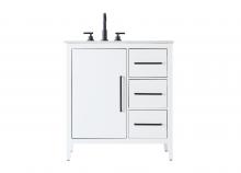 Elegant VF29332WH - 32 Inch Single Bathroom Vanity In White