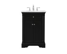 Elegant VF53024BK - 24 inch Single bathroom vanity set in black