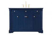 Elegant VF53048BL - 48 Inch Single Bathroom Vanity in Blue