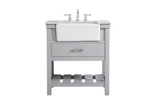 Elegant VF60130GR - 30 inch Single bathroom vanity in grey