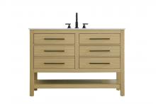 Elegant VF60548MHB - 48 inch Single Bathroom Vanity in Honey Brown