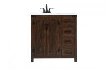 Elegant VF90232EX - 32 Inch Single Bathroom Vanity in Expresso