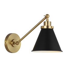 Visual Comfort & Co. Studio Collection CW1121MBKBBS - Wellfleet Single Arm Cone Task Sconce