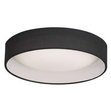 Dainolite CFLD-1522-797 - LED Flush Mount, Satin Chrome Finish, Black Shade