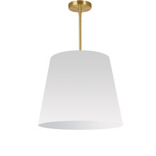 Dainolite ODR-M-790 - 1 Light Oversized Drum Pendant Medium White Shade