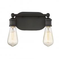 Savoy House Meridian M80011ORB - 2-Light Bathroom Vanity Light in Oil Rubbed Bronze