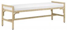 Currey 7000-1171 - Olisa Natural Bench, Muslin